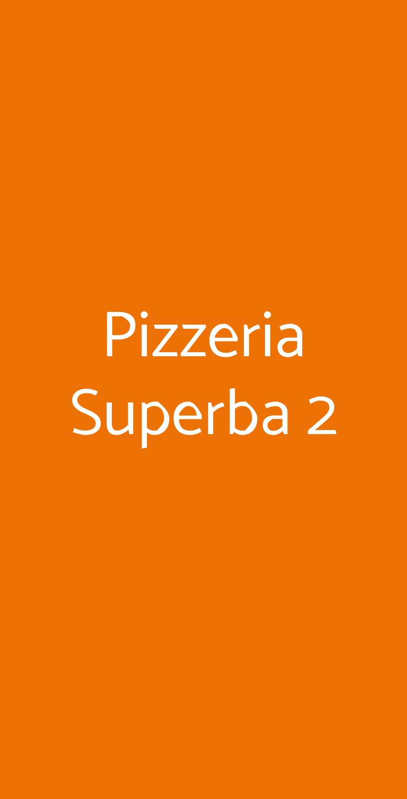 Pizzeria Superba 2 Genova menù 1 pagina