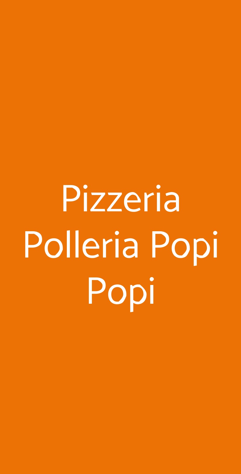 Pizzeria Polleria Popi Popi Palermo menù 1 pagina