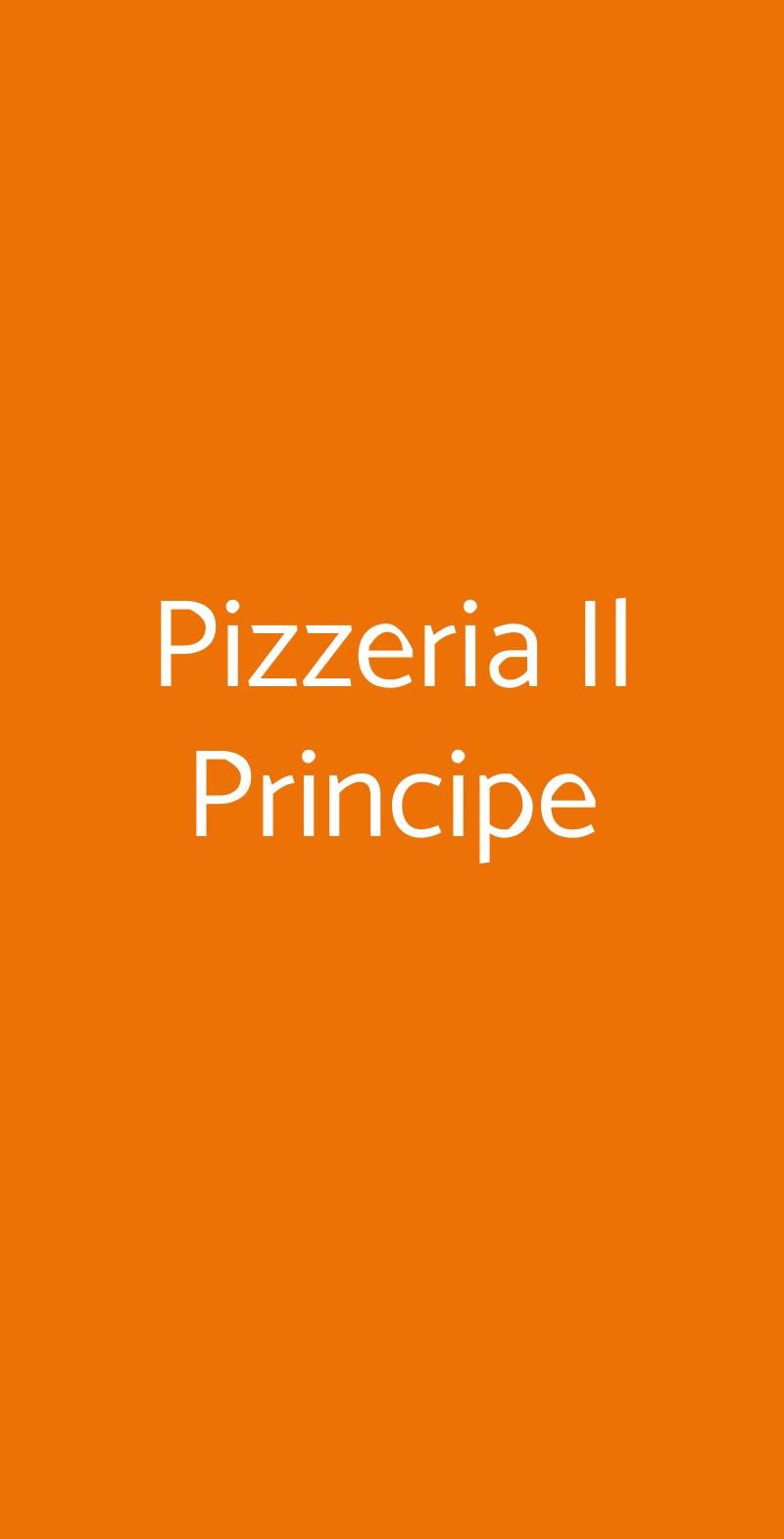 Pizzeria Il Principe Catania menù 1 pagina