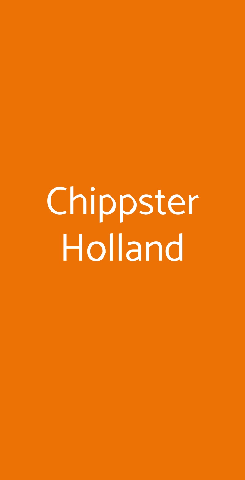 Chippster Holland Taranto menù 1 pagina