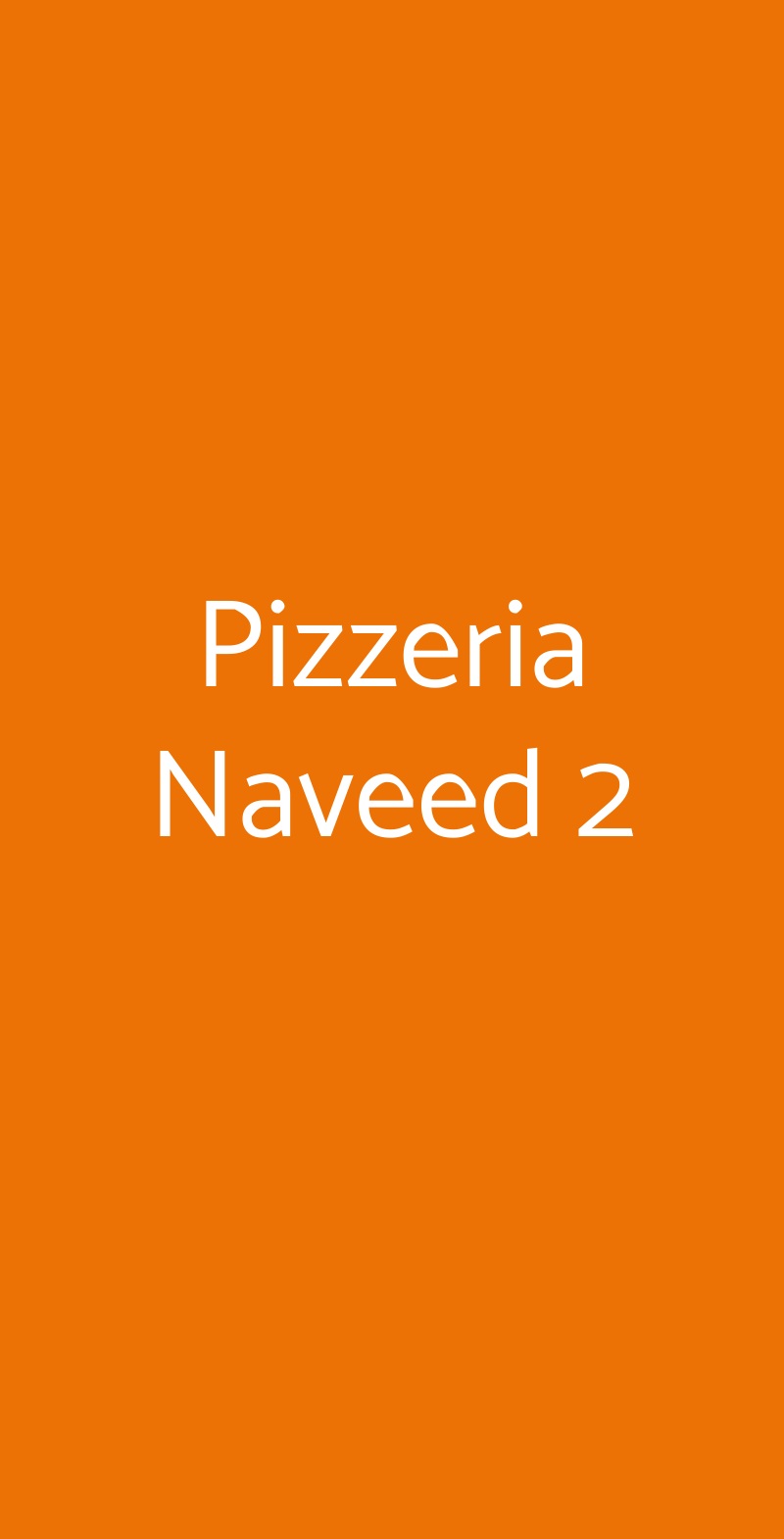 Pizzeria Naveed 2 Bologna menù 1 pagina