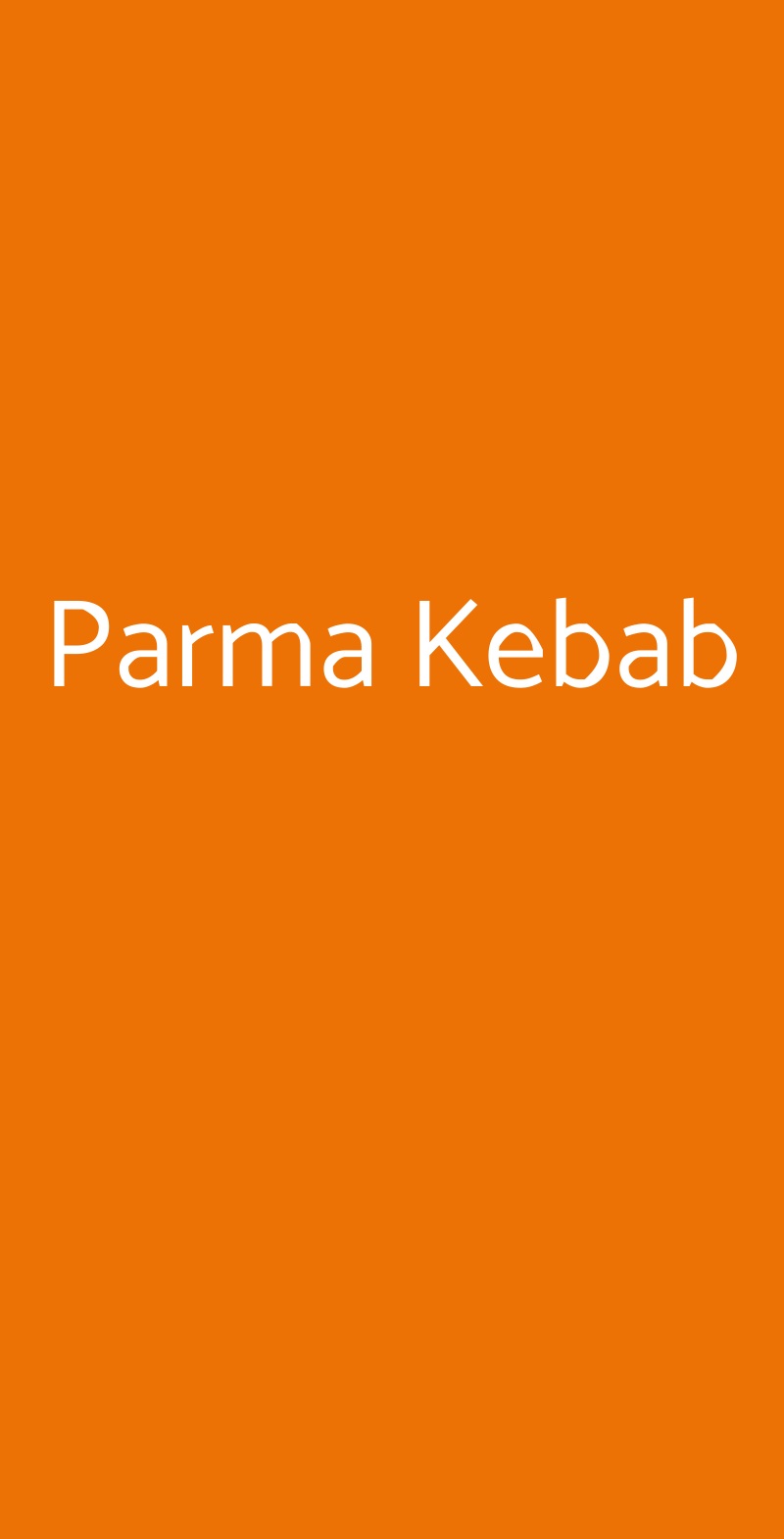 Parma Kebab Parma menù 1 pagina