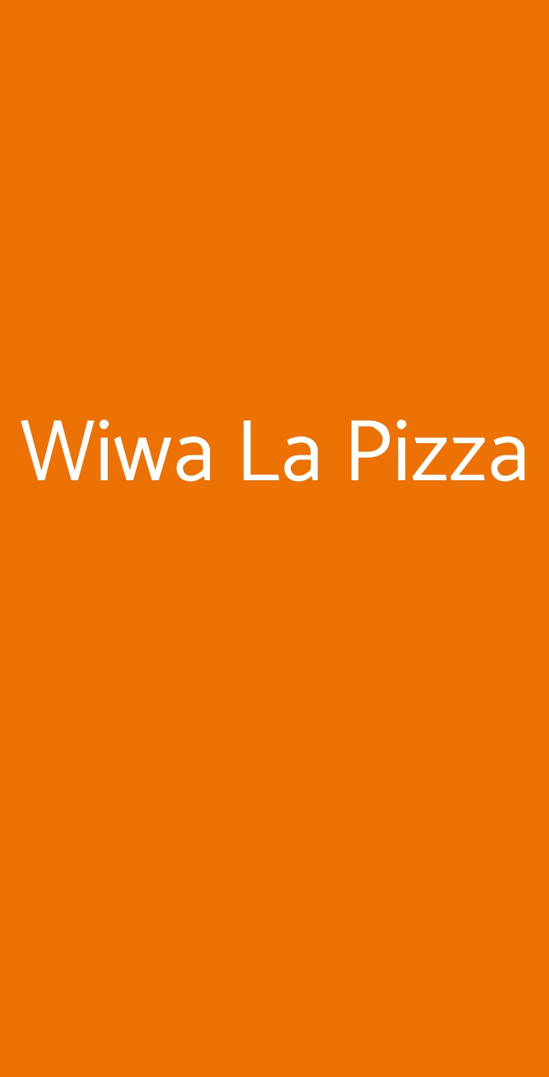 Wiwa La Pizza Novi Ligure menù 1 pagina