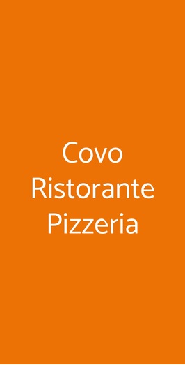 Covo Ristorante Pizzeria, Lecce