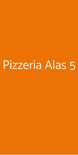 Pizzeria Alas 5, Roma