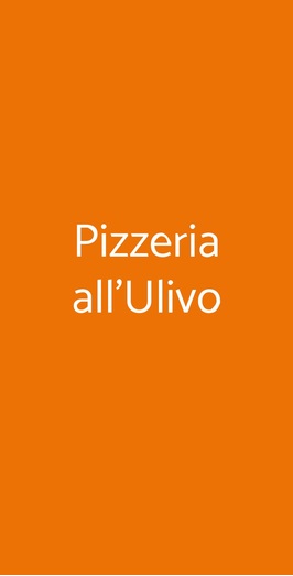 Pizzeria All'ulivo, Verona