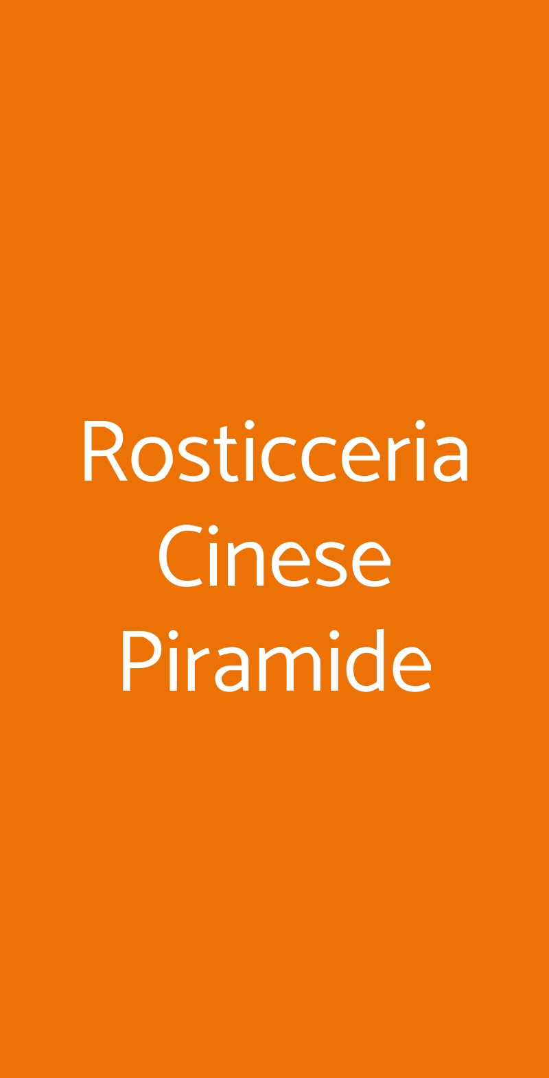 Rosticceria Cinese Piramide Roma menù 1 pagina