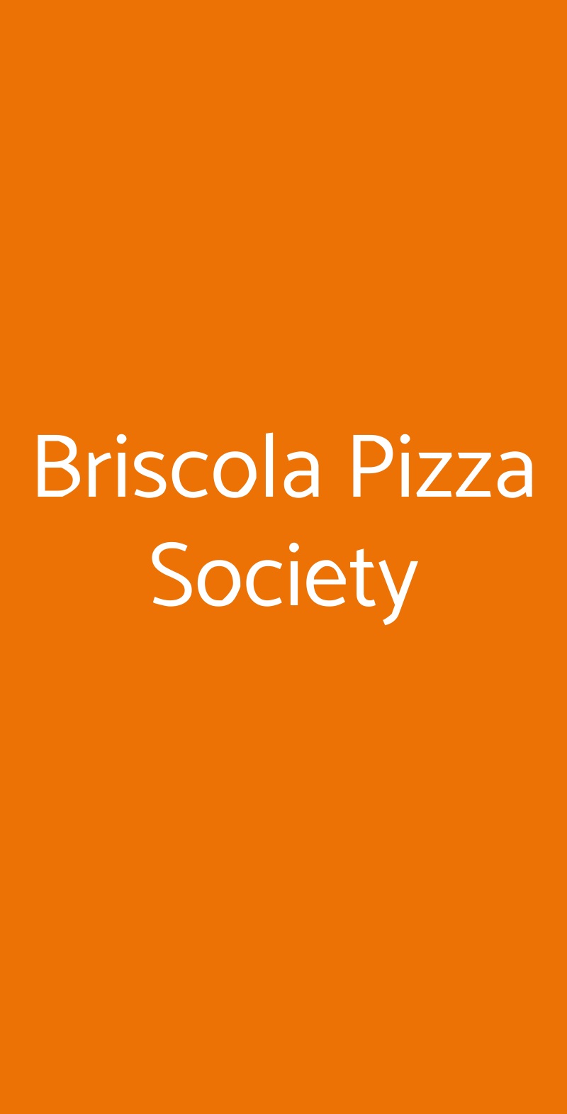 Briscola Pizza Society Firenze menù 1 pagina