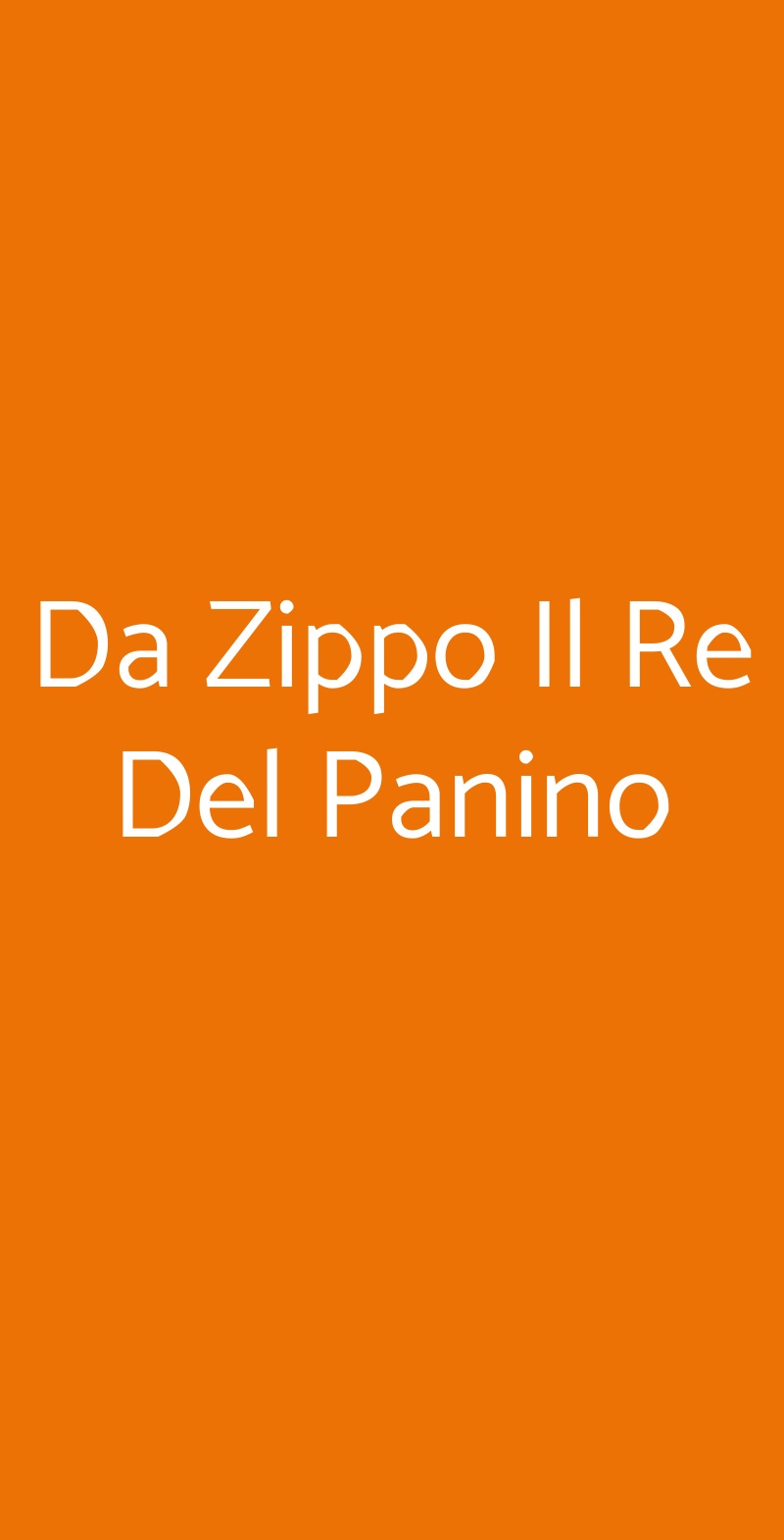 Da Zippo Il Re Del Panino Roma menù 1 pagina