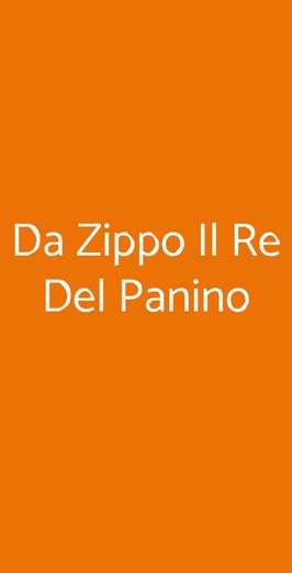 Da Zippo Il Re Del Panino, Roma