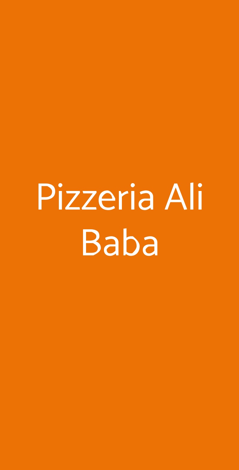 Pizzeria Ali Baba San Giuliano Milanese menù 1 pagina