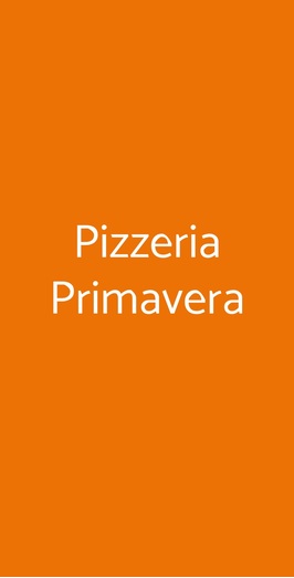 Pizzeria Primavera, Firenze
