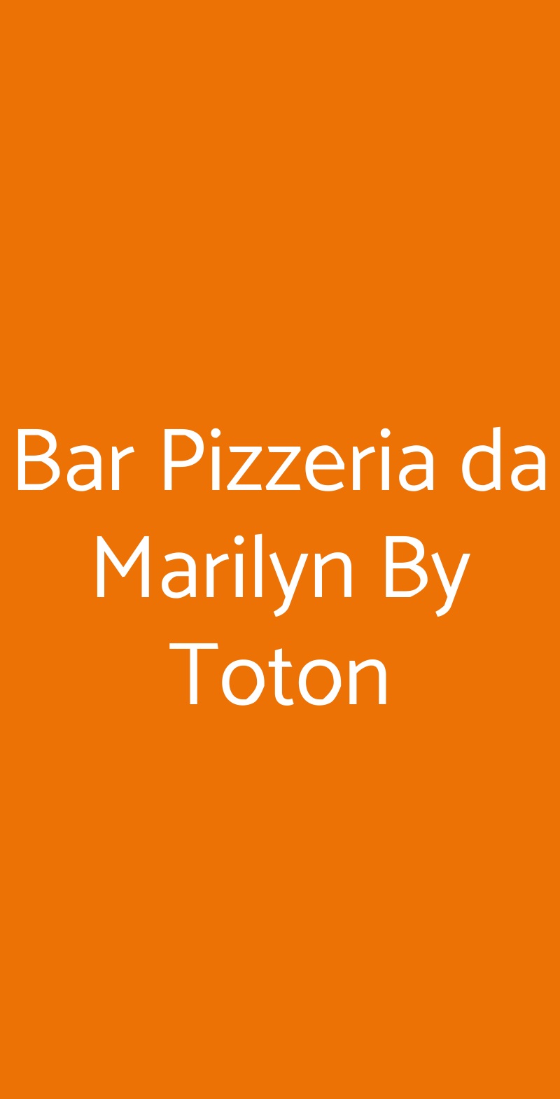 Bar Pizzeria da Marilyn By Toton Lido Adriano menù 1 pagina