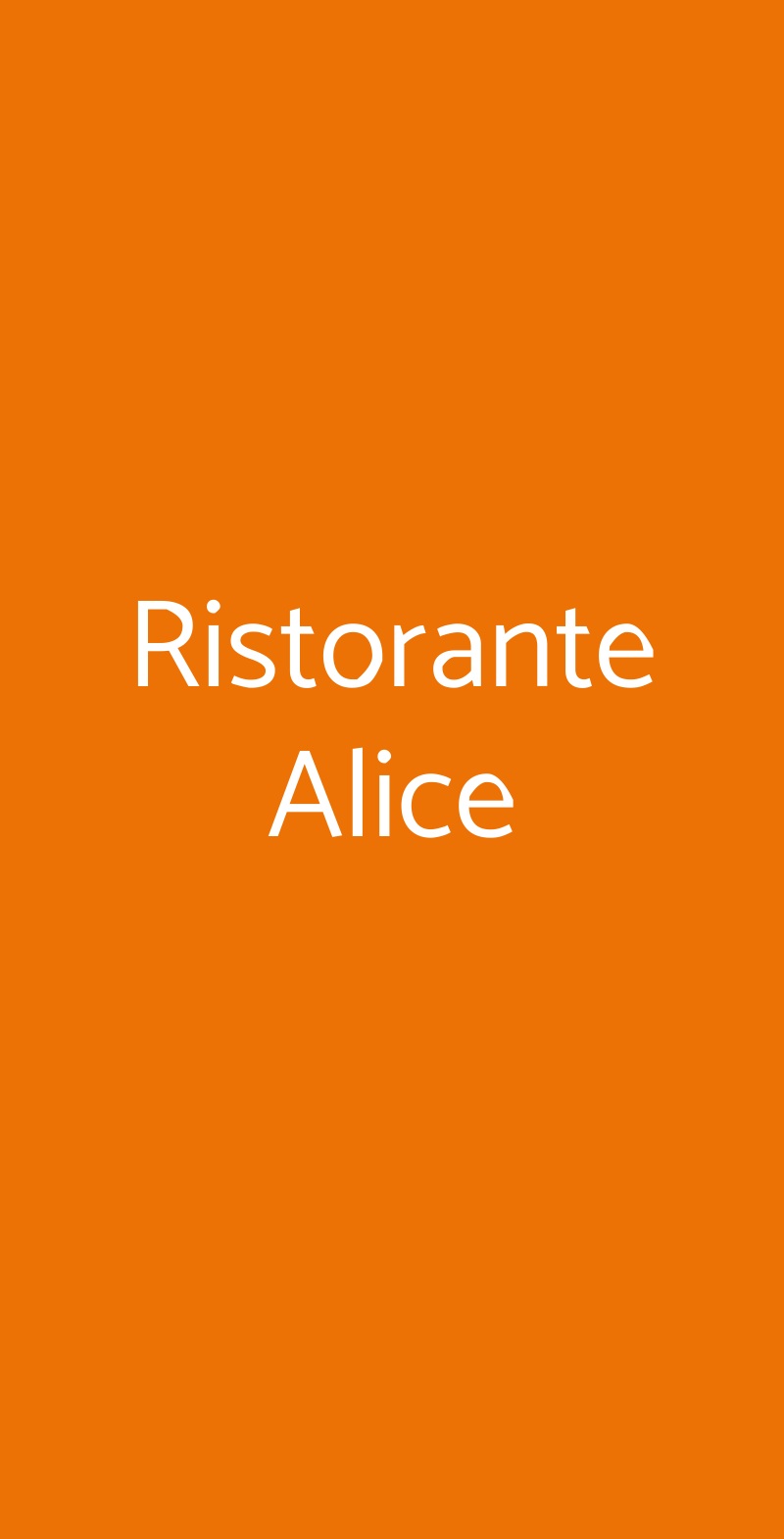 Ristorante Alice Catanzaro menù 1 pagina
