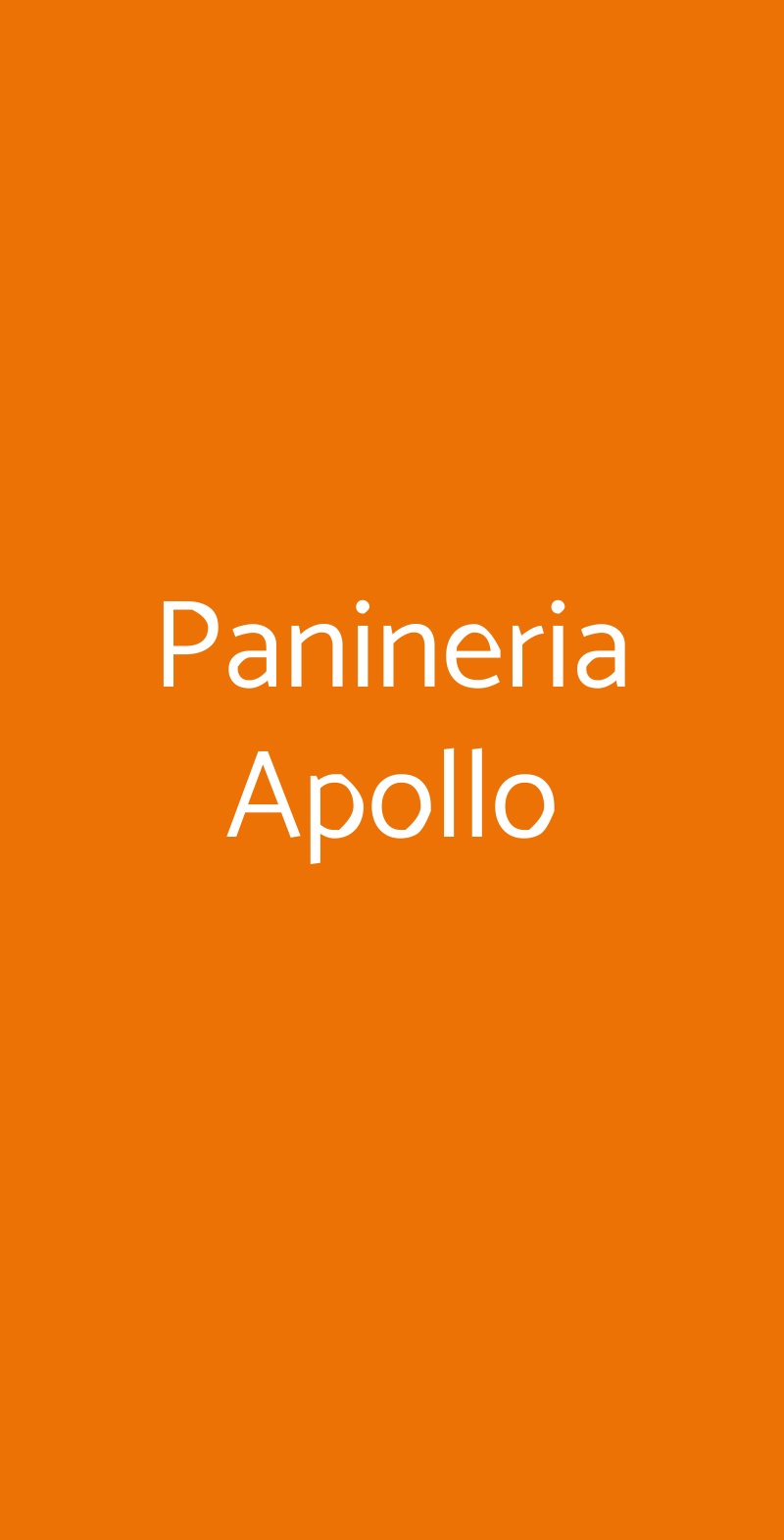 Panineria Apollo Catania menù 1 pagina
