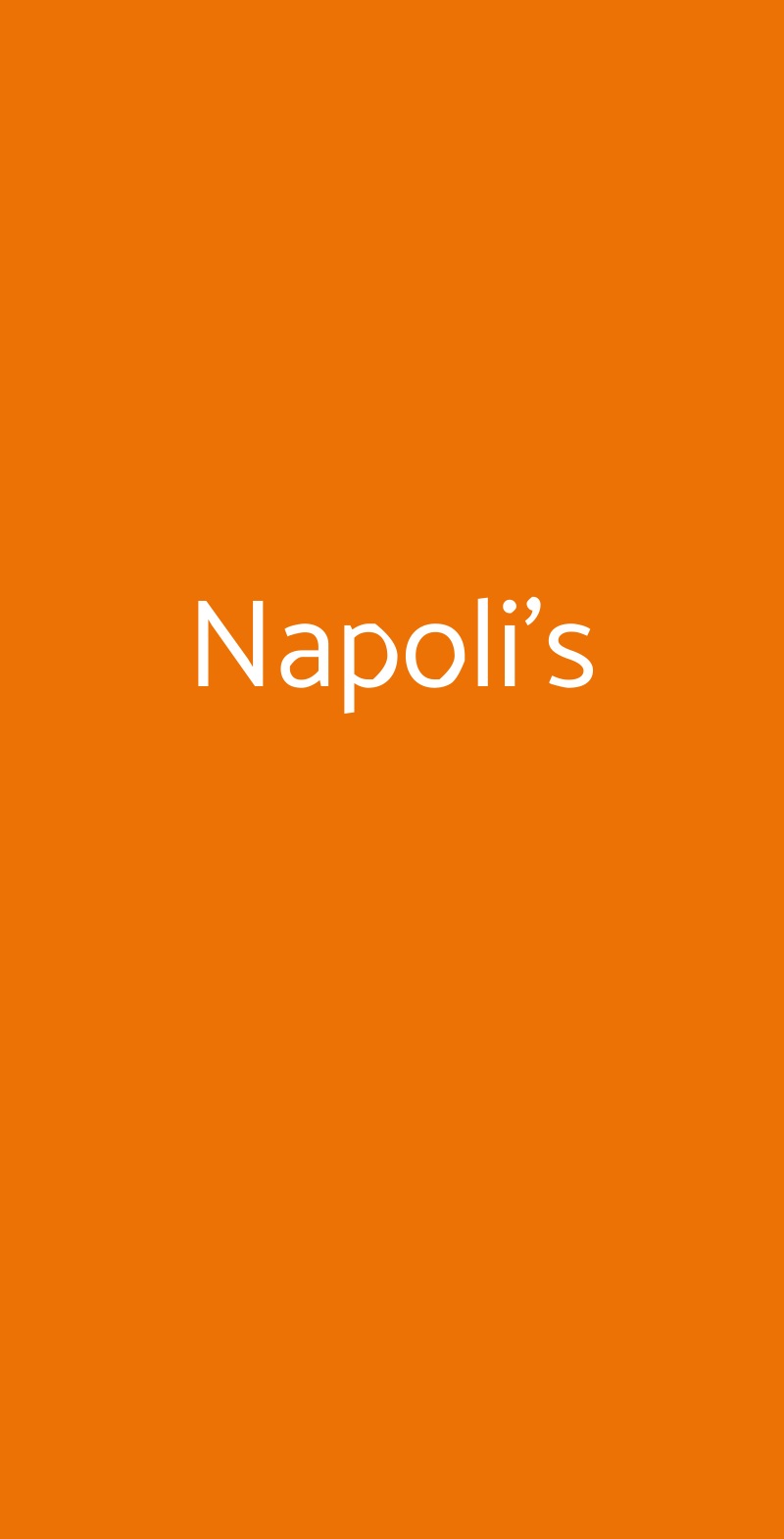 Napoli's Osimo menù 1 pagina