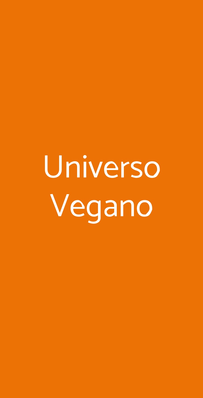 Universo Vegano Firenze menù 1 pagina