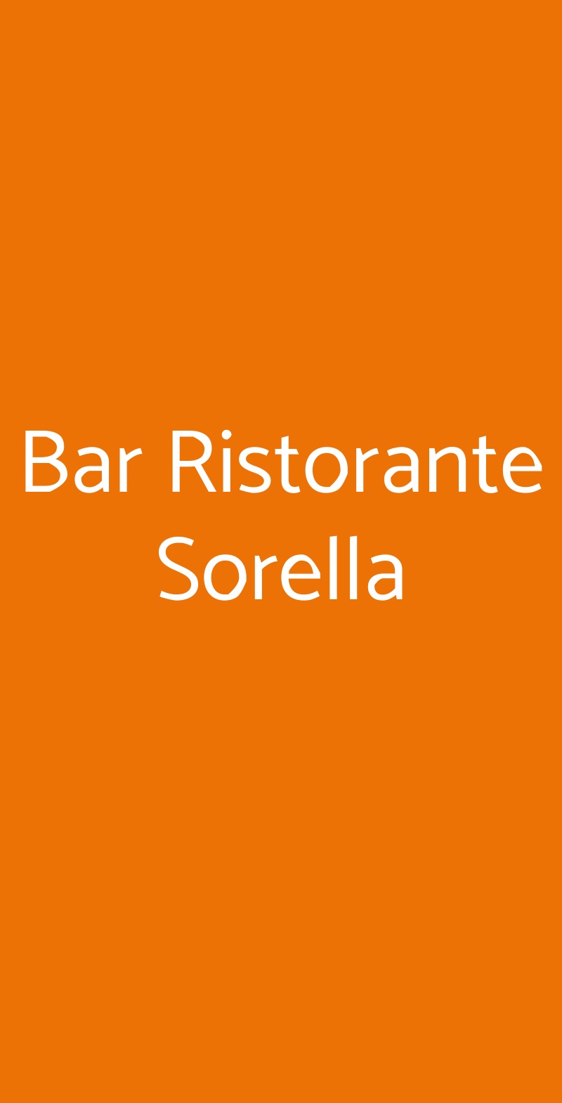 Bar Ristorante Sorella Albignasego menù 1 pagina