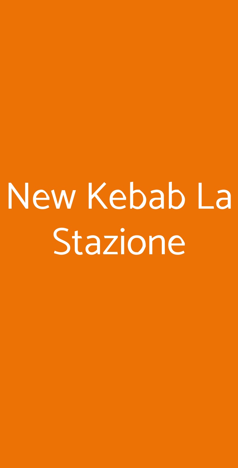 New Kebab La Stazione Arezzo menù 1 pagina