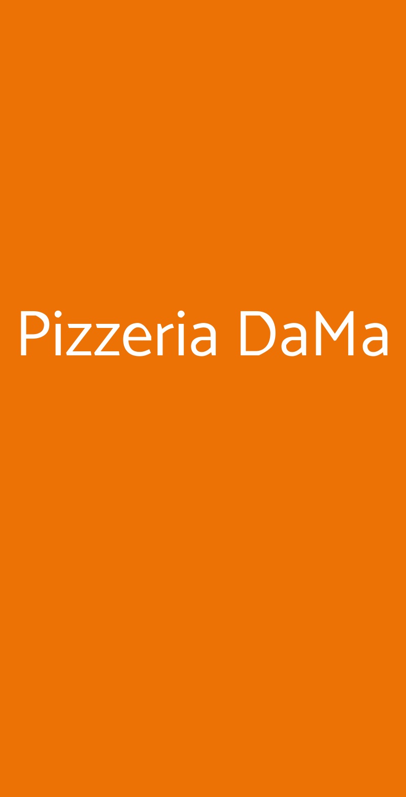 Pizzeria DaMa Brescia menù 1 pagina