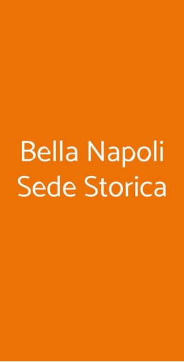 Bella Napoli Sede Storica, Verona
