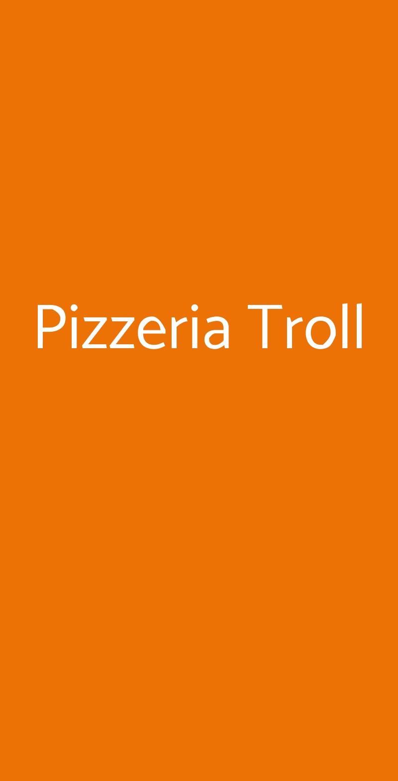 Pizzeria Troll Cagliari menù 1 pagina