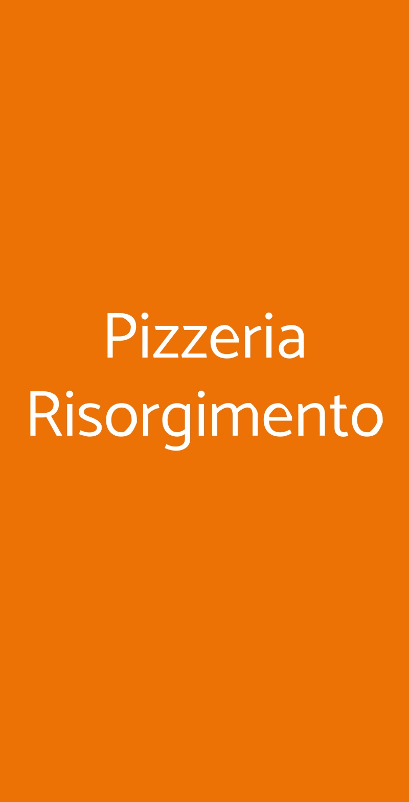 Pizzeria Risorgimento Catania menù 1 pagina