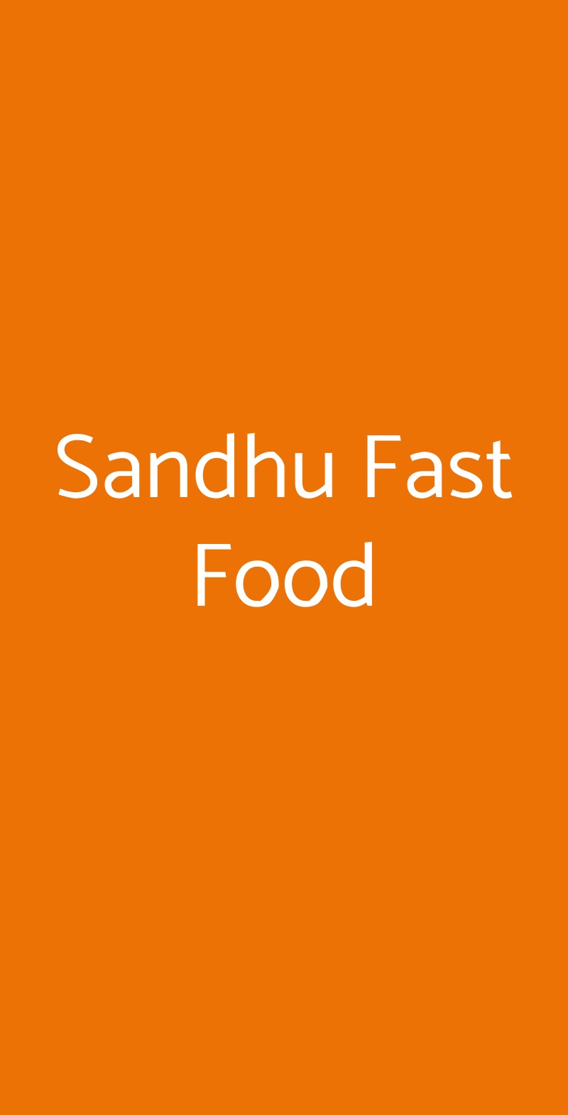 Sandhu Fast Food Conegliano menù 1 pagina