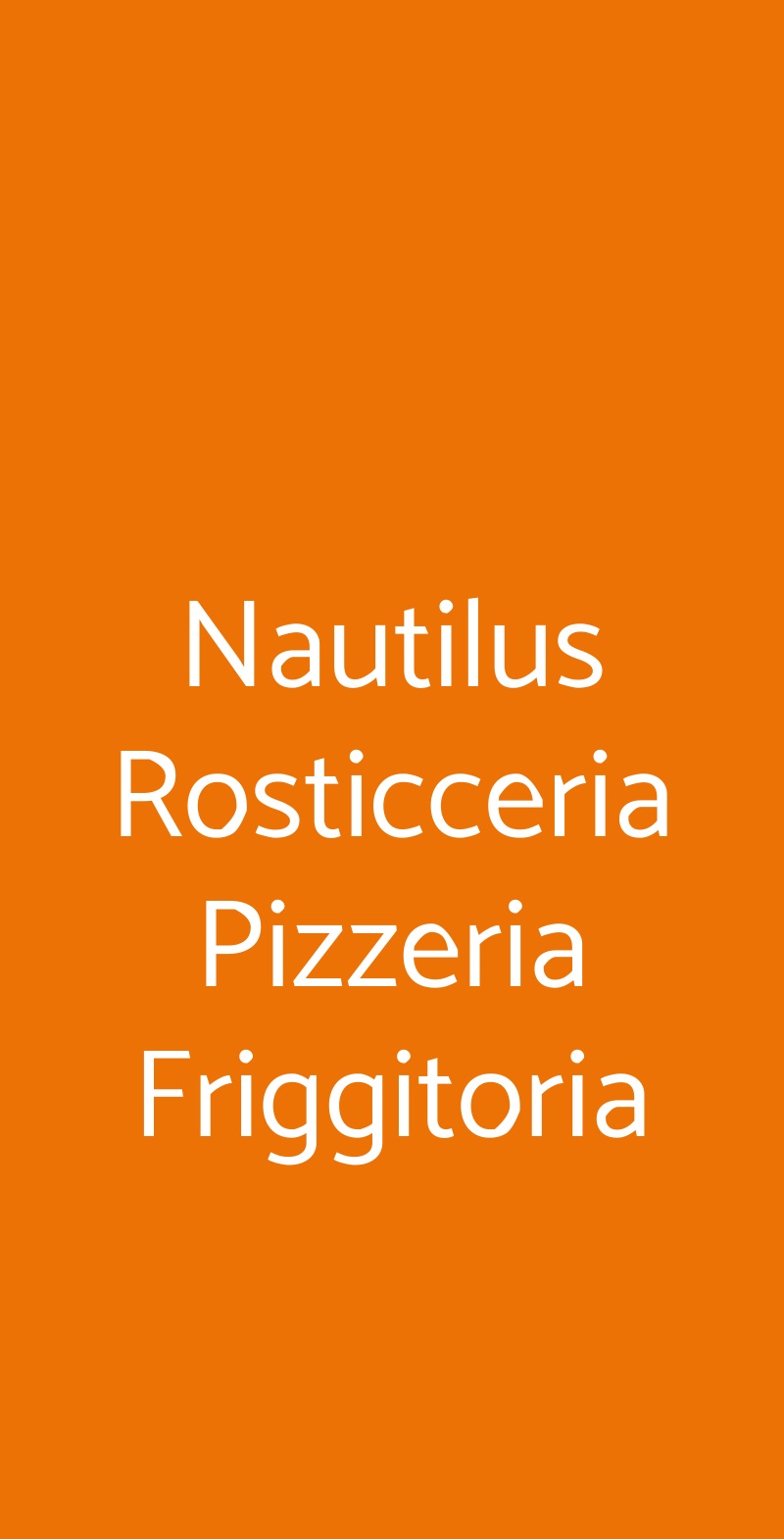 Nautilus Rosticceria Pizzeria Friggitoria Modugno menù 1 pagina