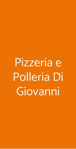 Pizzeria E Polleria Di Giovanni, Palermo