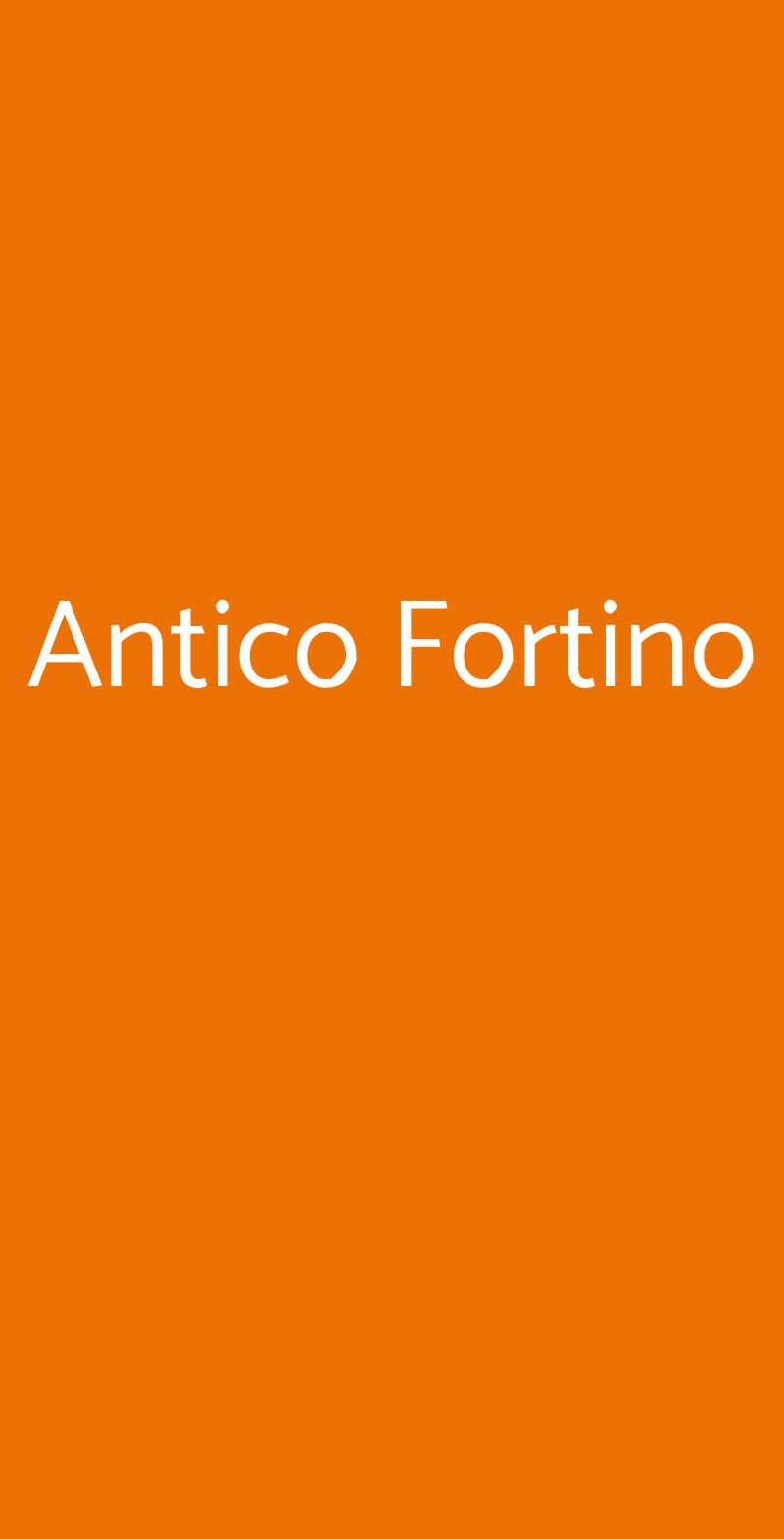 Antico Fortino Catania menù 1 pagina