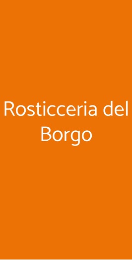 Rosticceria Del Borgo, Moncalieri