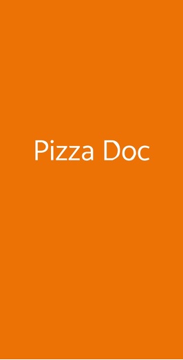 Pizza Doc, Pisa