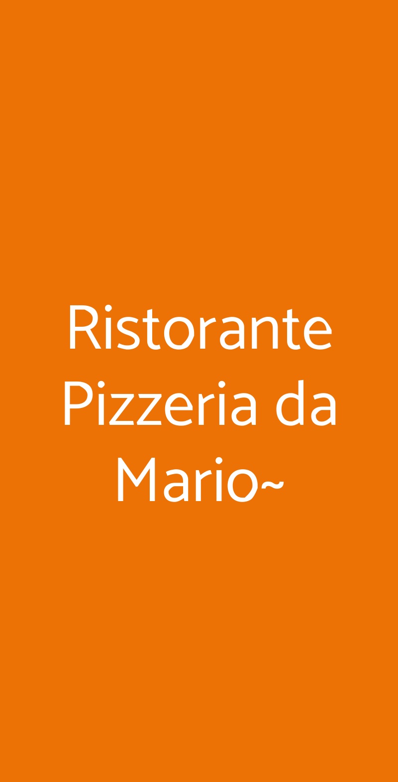 Ristorante Pizzeria da Mario~ Corsico menù 1 pagina