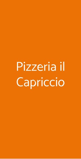 Pizzeria Il Capriccio, Milano