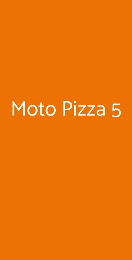 Moto Pizza 5, Milano