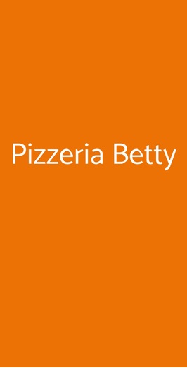 Pizzeria Betty