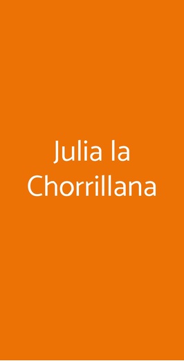 Julia La Chorrillana, Firenze