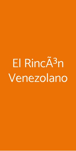 El RincÃ³n Venezolano, Roma