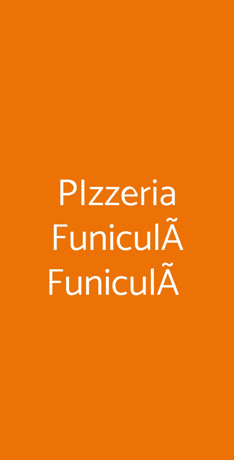 PIzzeria FuniculÃ FuniculÃ  Bologna menù 1 pagina