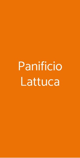 Panificio Lattuca, Palermo