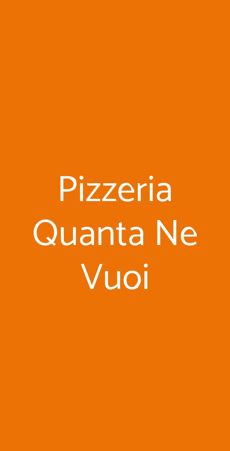 Pizzeria Quanta Ne Vuoi Perugia menù 1 pagina