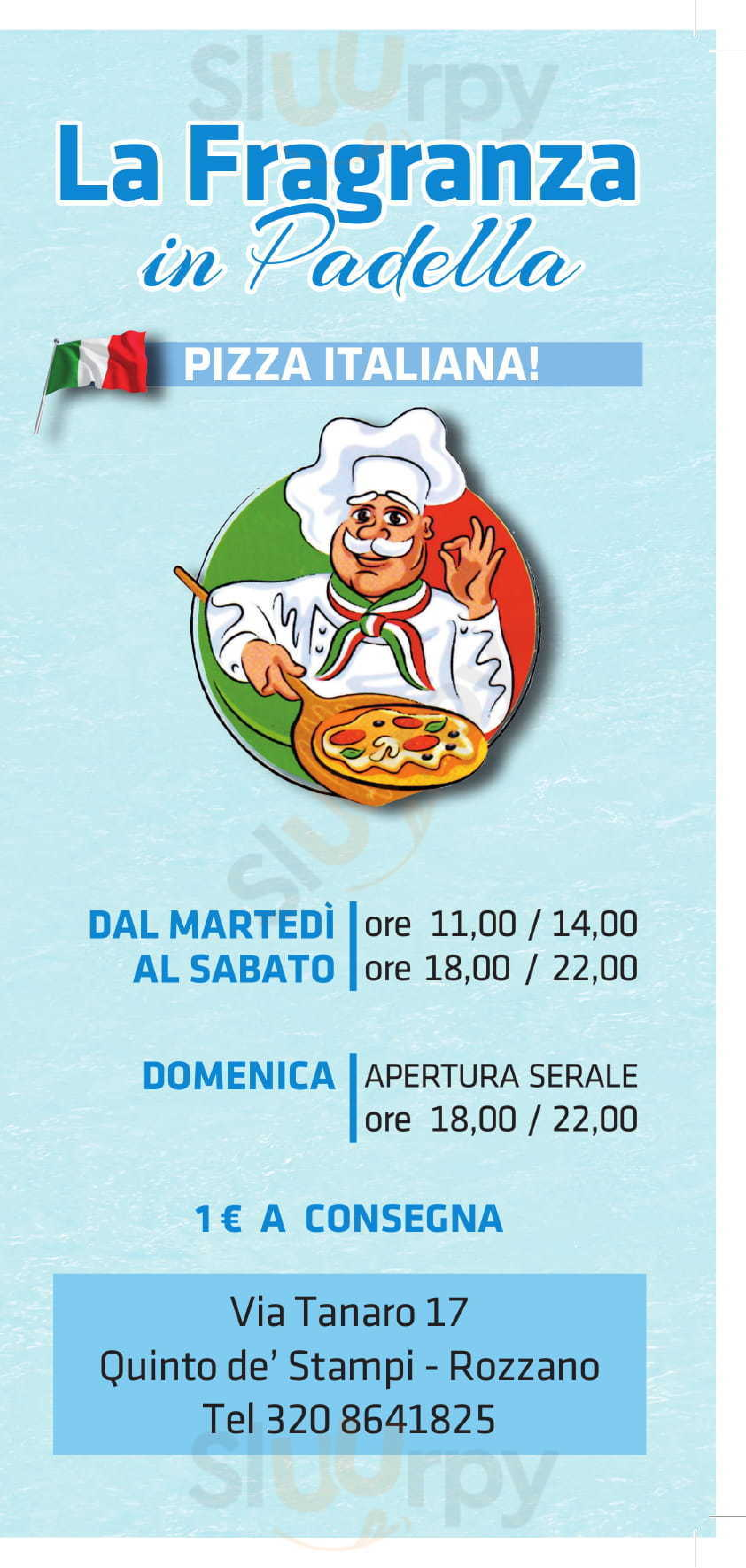 La Fragranza in Padella - La Vera Pizza Rozzano menù 1 pagina