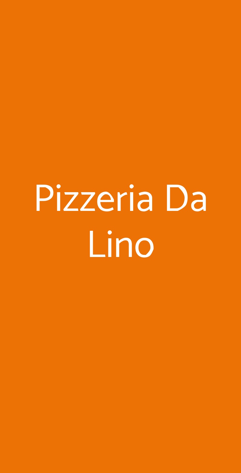 Pizzeria Da Lino Lequile menù 1 pagina
