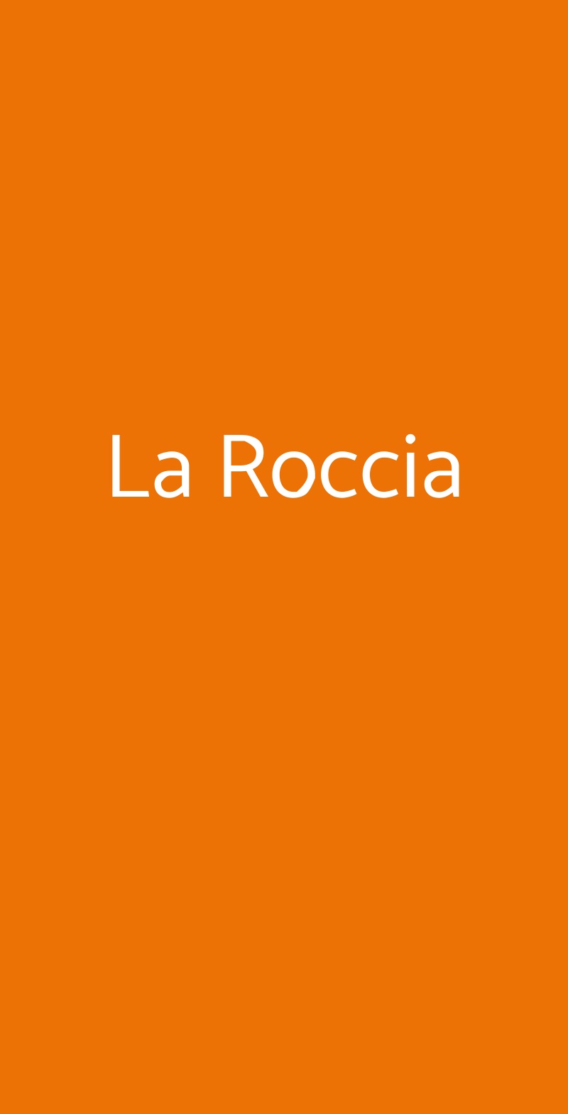 La Roccia Milano menù 1 pagina
