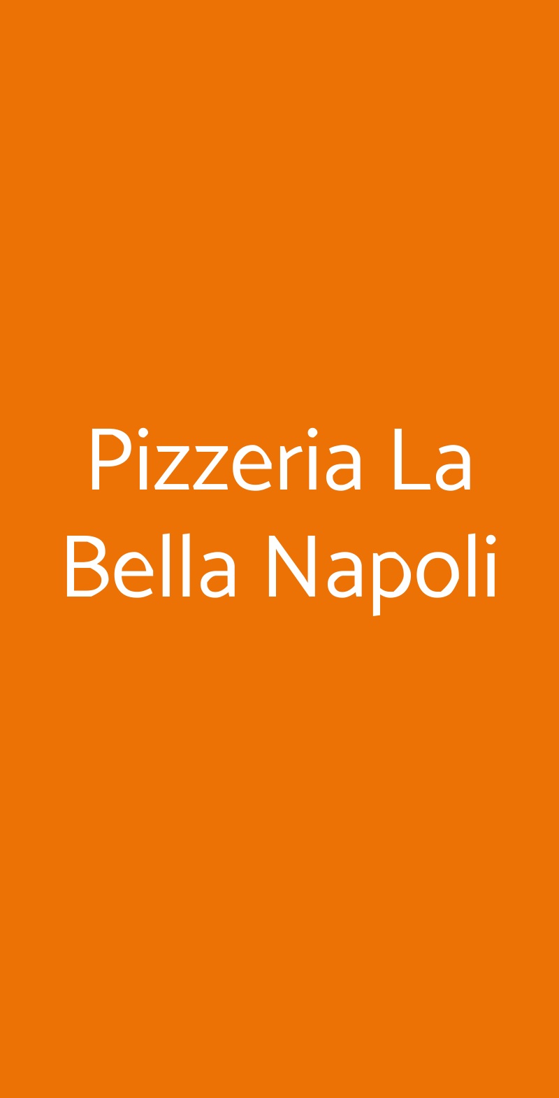 Pizzeria La Bella Napoli Cassano Magnago menù 1 pagina