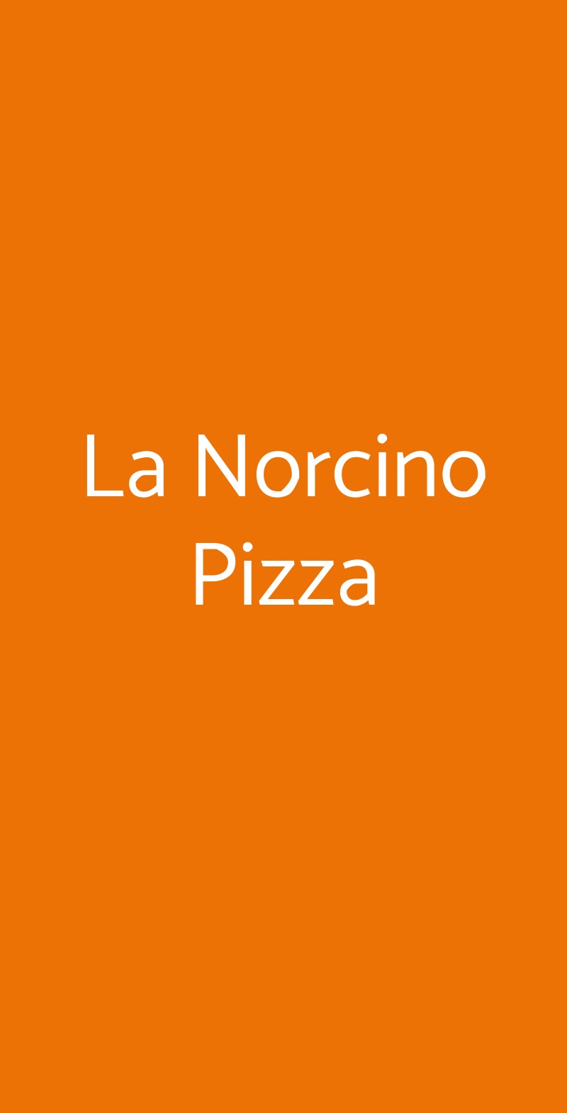 La Norcino Pizza Valenzano menù 1 pagina
