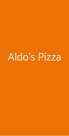 Aldo's Pizza, Verona