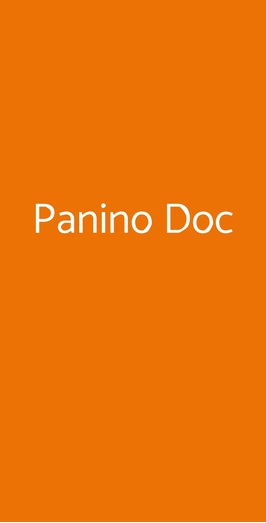 Panino Doc, Genova
