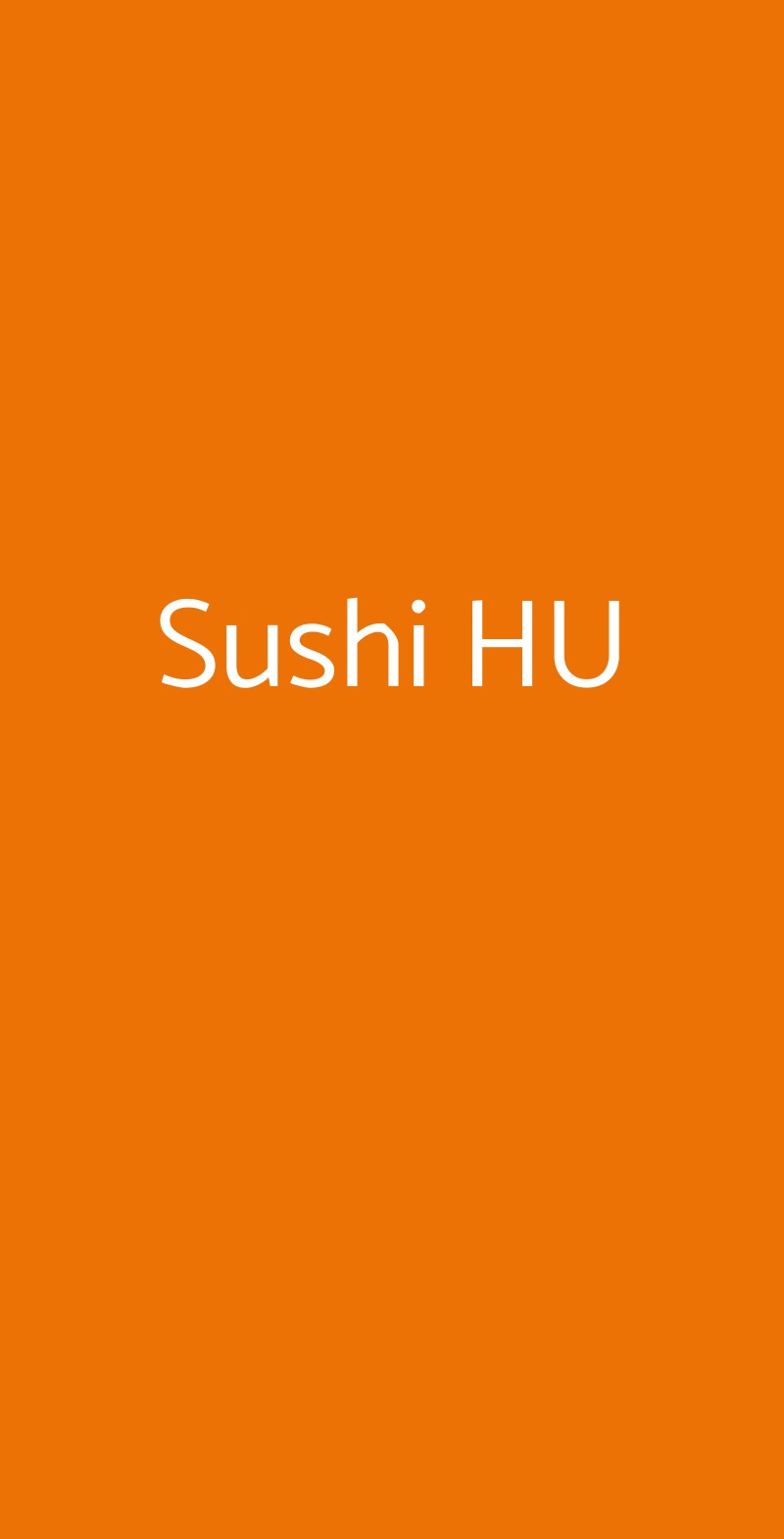 Sushi HU Cologno Monzese menù 1 pagina